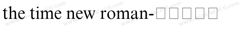 the time new roman字体转换